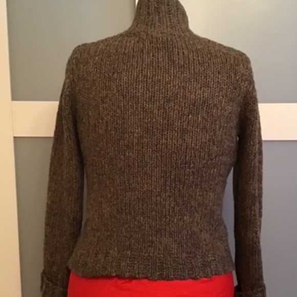 Jenne Maac V- Neck Sweater Size M Brown - Picture 3 of 4